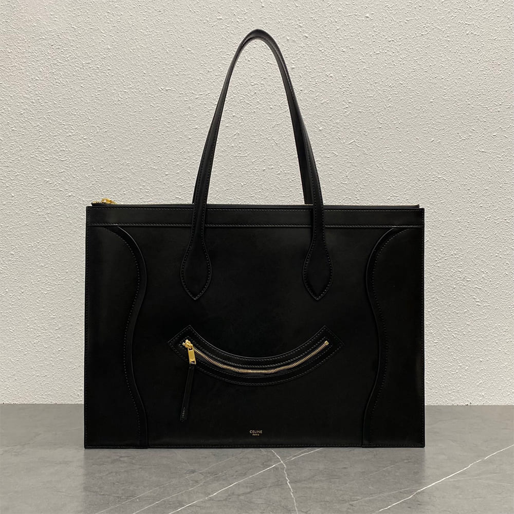 CLINE FLAT CABAS NEW LUGGAGE IN GLOSSY CALFSKIN