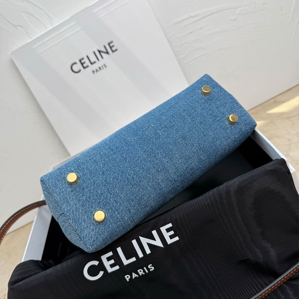 Ce1i*e TEEN NINO BAG IN DENIM(HIGH-END GRADE)