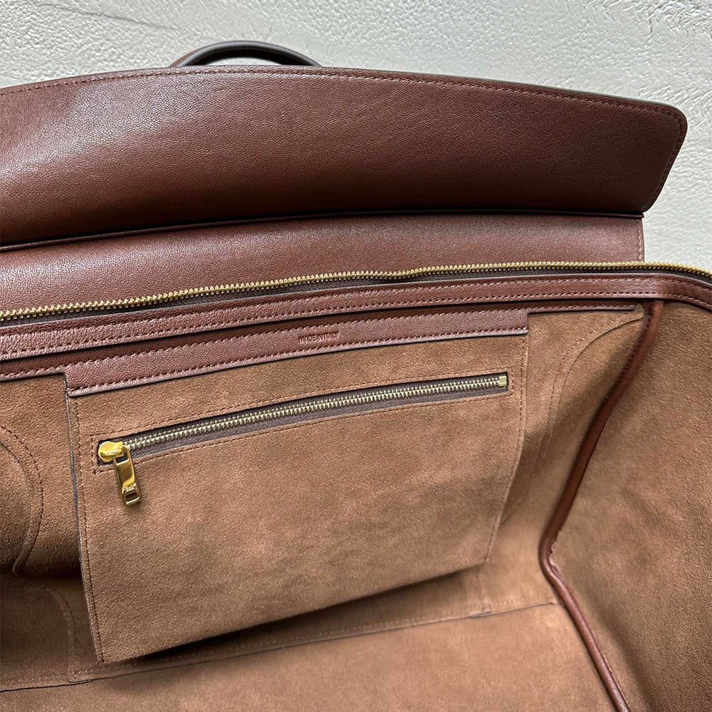 Ce1i*e MEDIUM SMILING NEW LUGGAGE IN S*pPLE SHINY LAMBSKIN(HIGH-END GRADE)