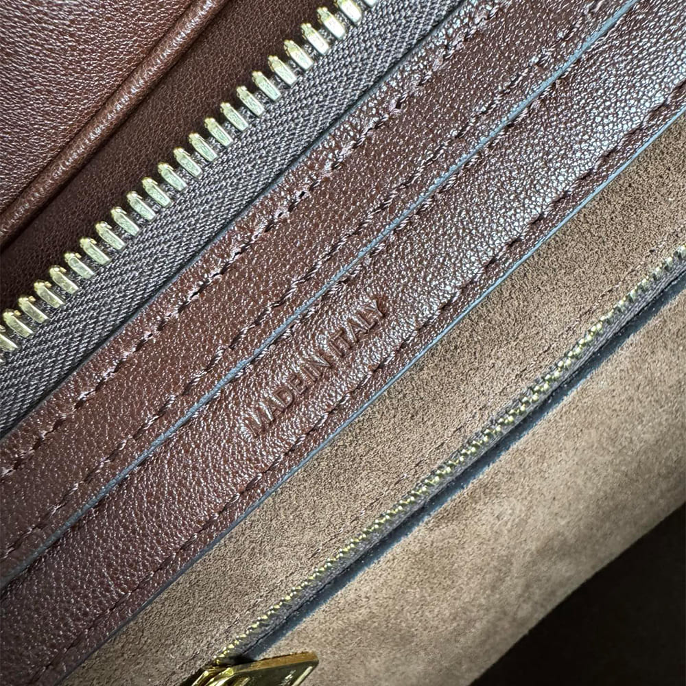 Ce1i*e SMALL NEW LUGGAGE IN S*pPLE SHINY LAMBSKIN(HIGH-END GRADE)