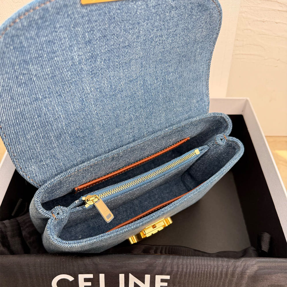 Ce1i*e TEEN NINO BAG IN DENIM(HIGH-END GRADE)